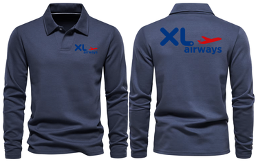XL AIRWAYS LONG SLEEVE POLO